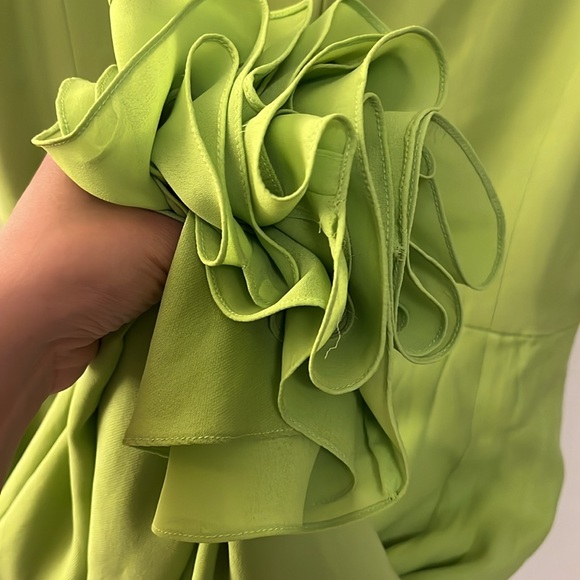 Vintage Kay Unger lime green dress runs small - Picture 12 of 12